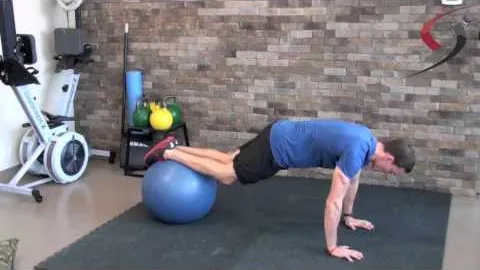 Swiss-Ball Mountain Climber